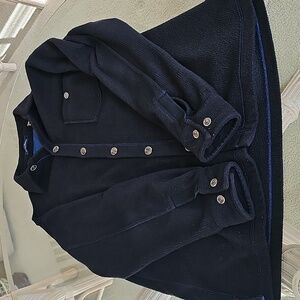 Tommy Bahama Men's Black Fleece Shirt Jacket Medium